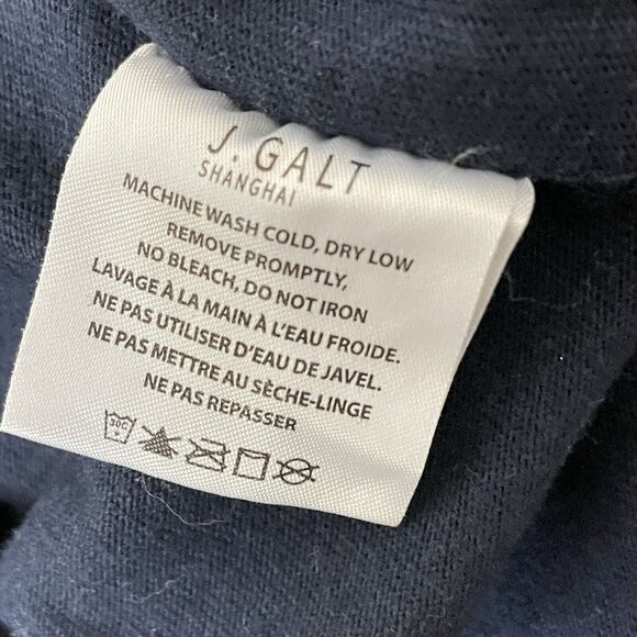 Brandy Melville John Galt California Pink Bear Logo Navy T-Shirt Women Sz S / M - Picture 5 of 7